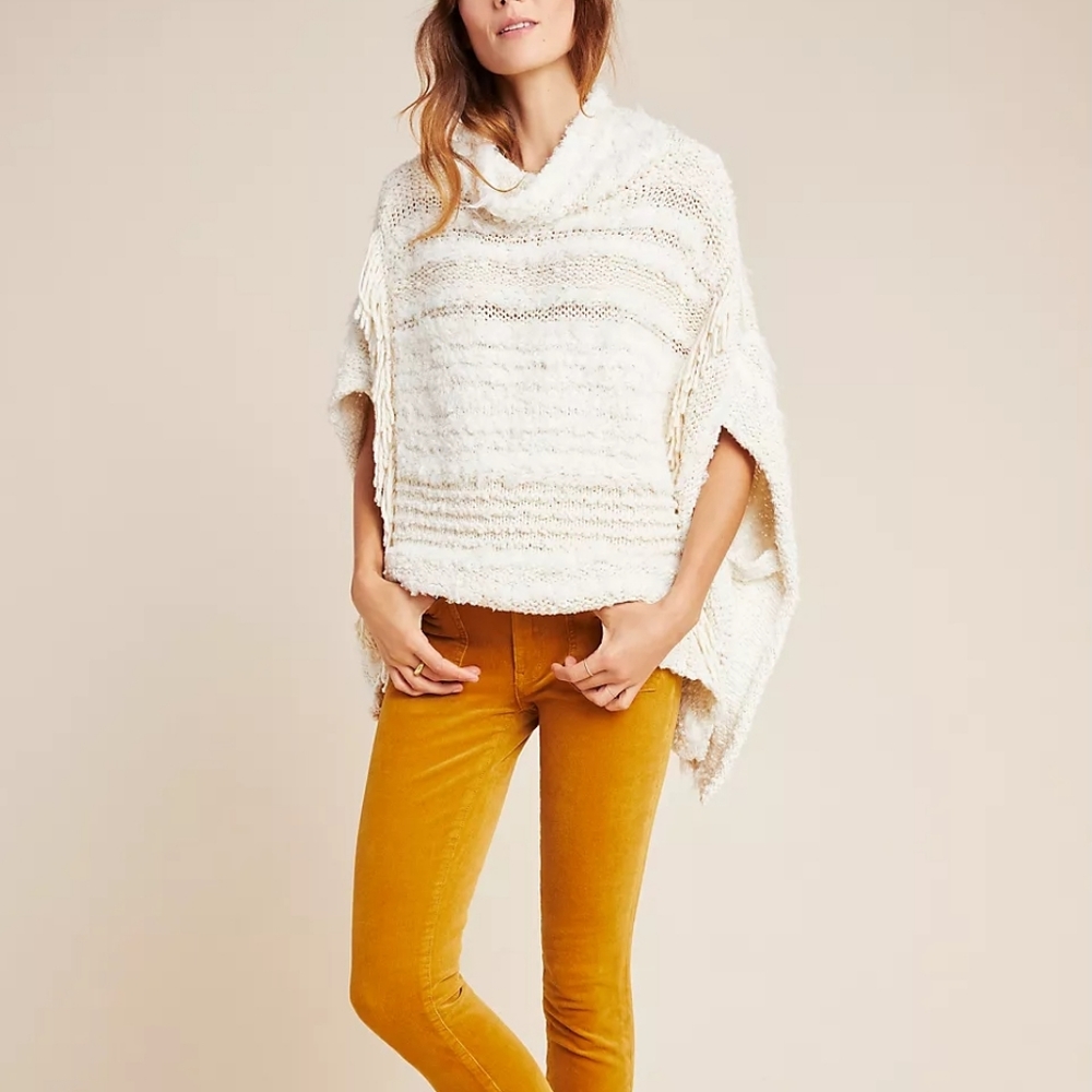 Anthropologie Marilyn Textured Poncho